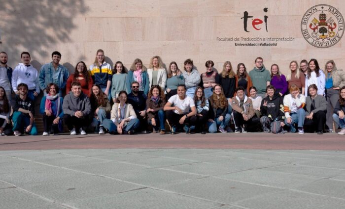 Participantes de la Universidad de Valladolid, la Université de Mons, la Universität Innsbruck y la Universität Hildesheim a su llegada al Campus de Soria el 29 de abril para participar en el Blended Intensive Programme coordinado por la Facultad de Traducción a su llegada al Campus de Soria el 29 de abril.